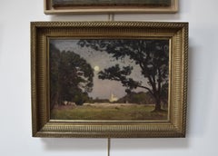 Paul Sébilleau (1847-1907) Antibes under moonlight, 1901, oil on canvas signed