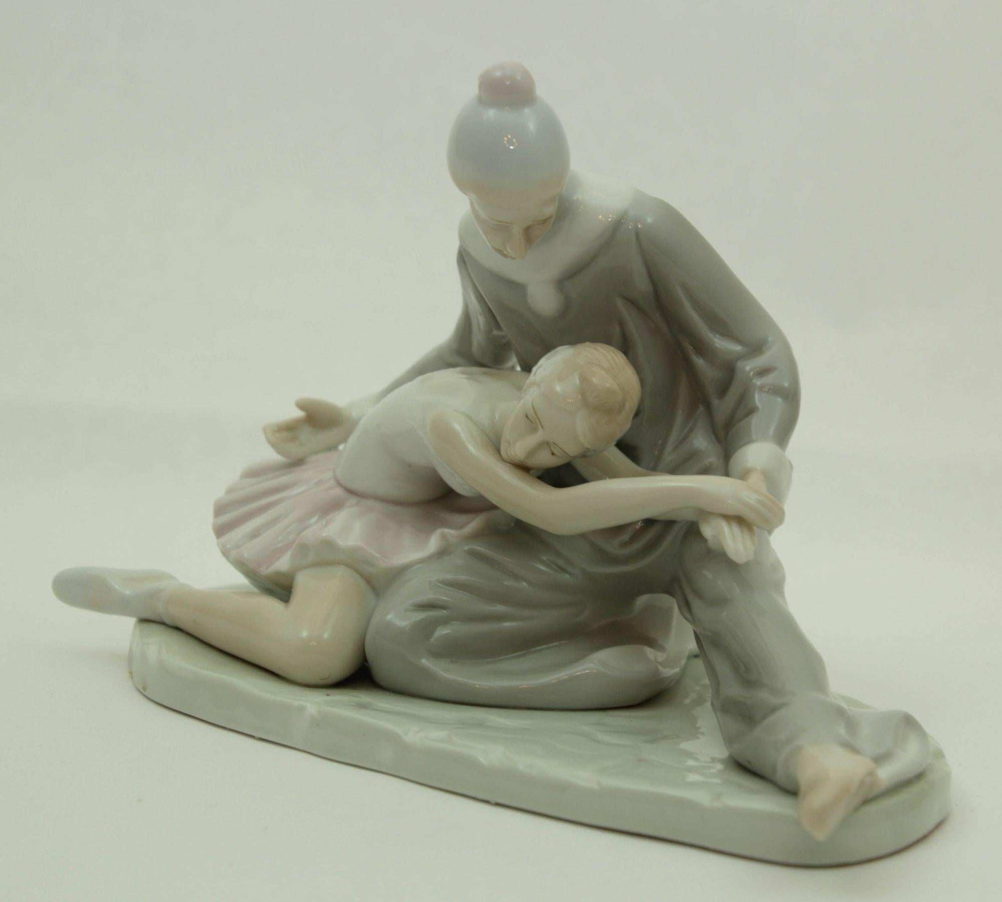 Expressionist Paul Sebastian Ballet Dancer and Ballerina Porcelain Figurine 1980