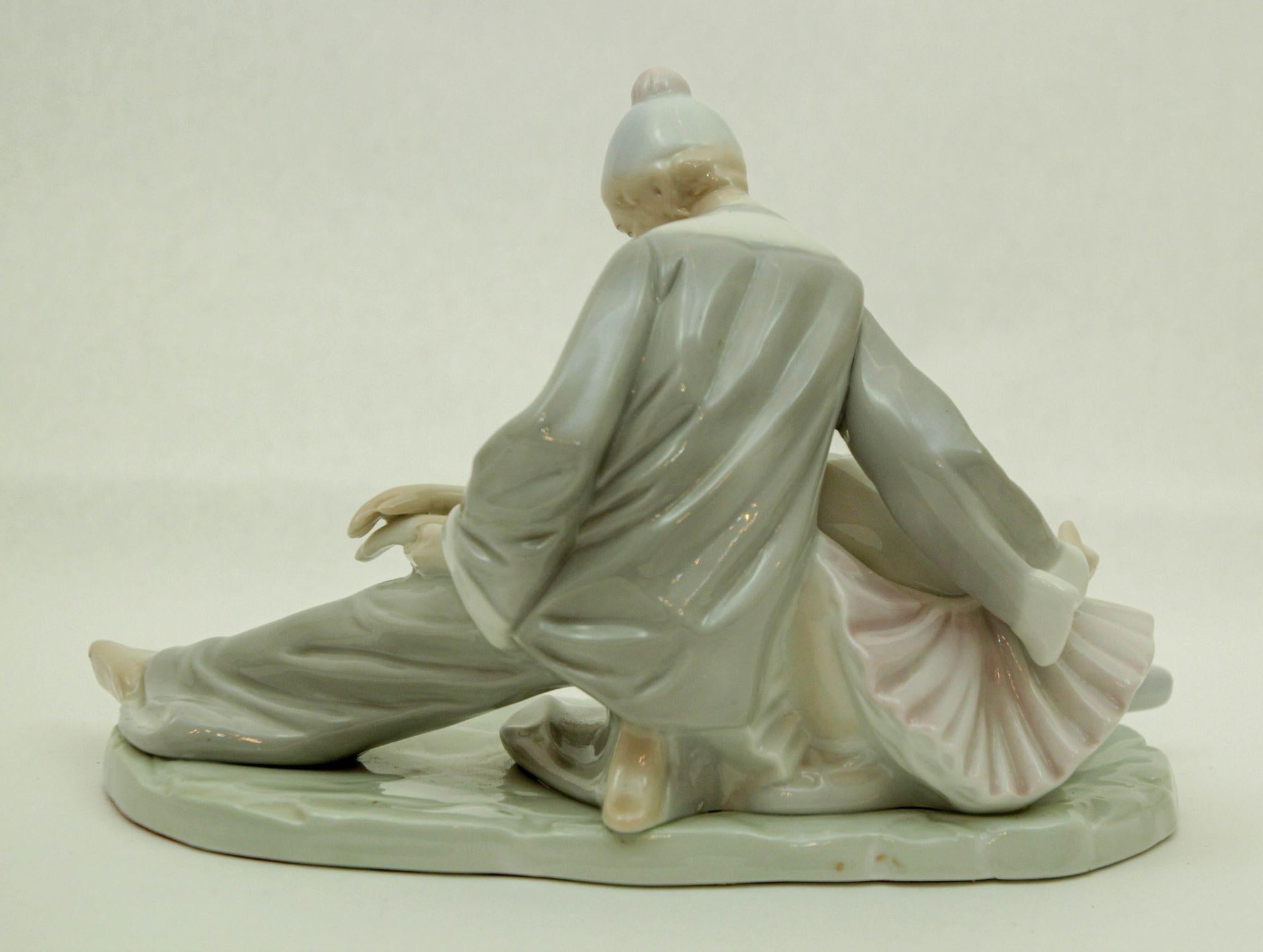 Unknown Paul Sebastian Ballet Dancer and Ballerina Porcelain Figurine 1980