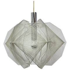 Paul Secon for Sompex Clear Wire hanging lamp , 1970s Germany