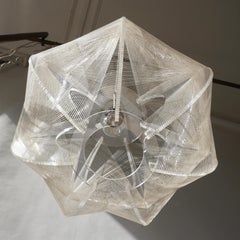 Paul Secon for Sompex-Clear Wire Pendant Lamp:: 1970