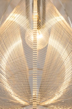 Paul Secon per Sompex-Lampada a sospensione in filo trasparente, Germania, anni '70