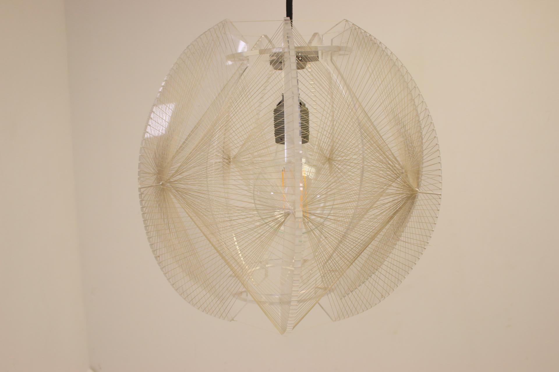 Mid-Century Modern Paul Secon Spider Web Hanging Lamp