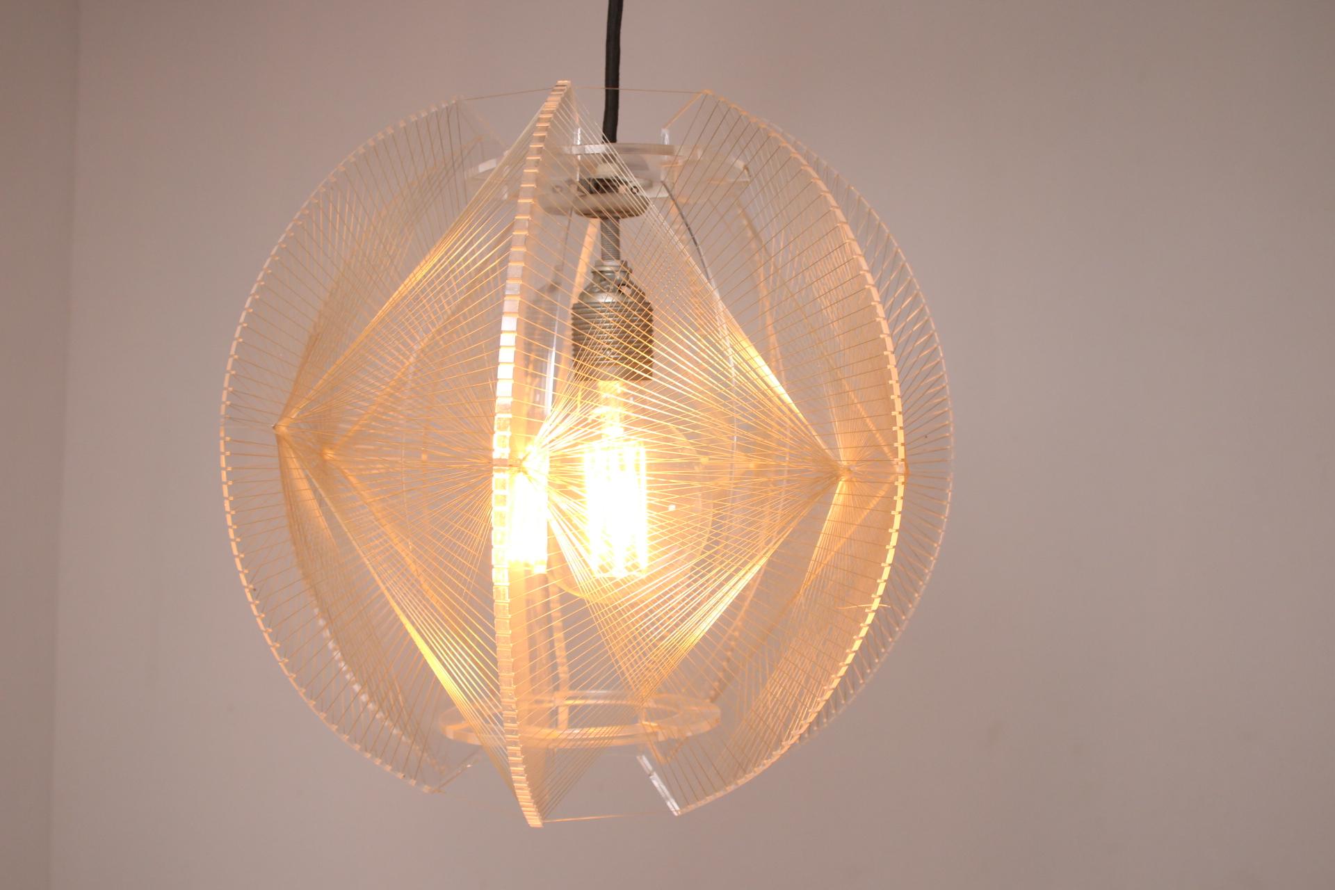 Mid-20th Century Paul Secon Spider Web Hanging Lamp