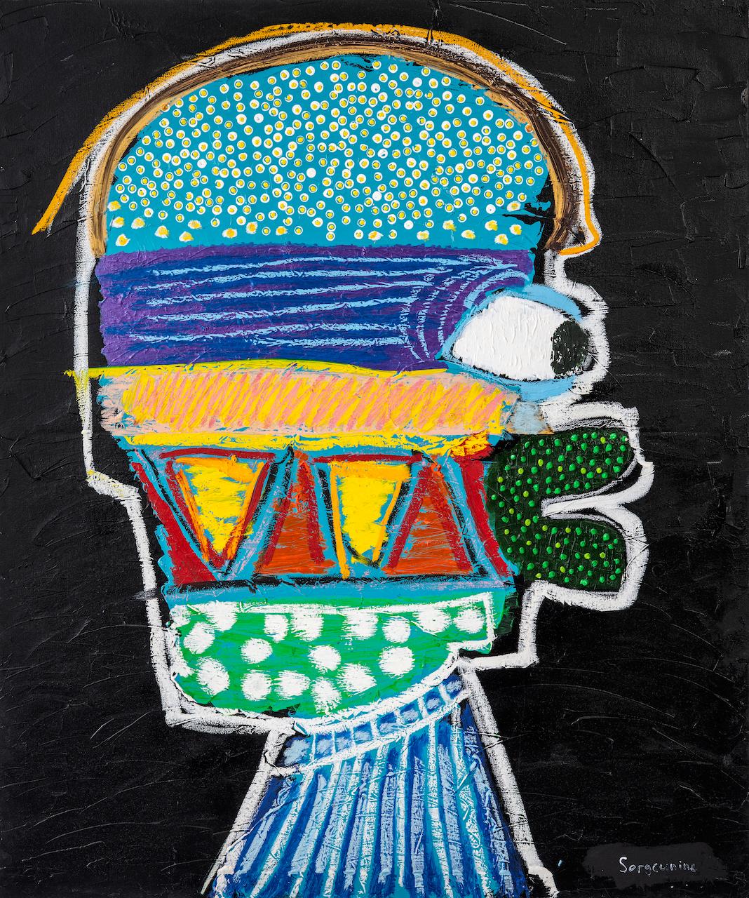 Art contemporain allemand de Paul Sergounine - Self-Portrait 2