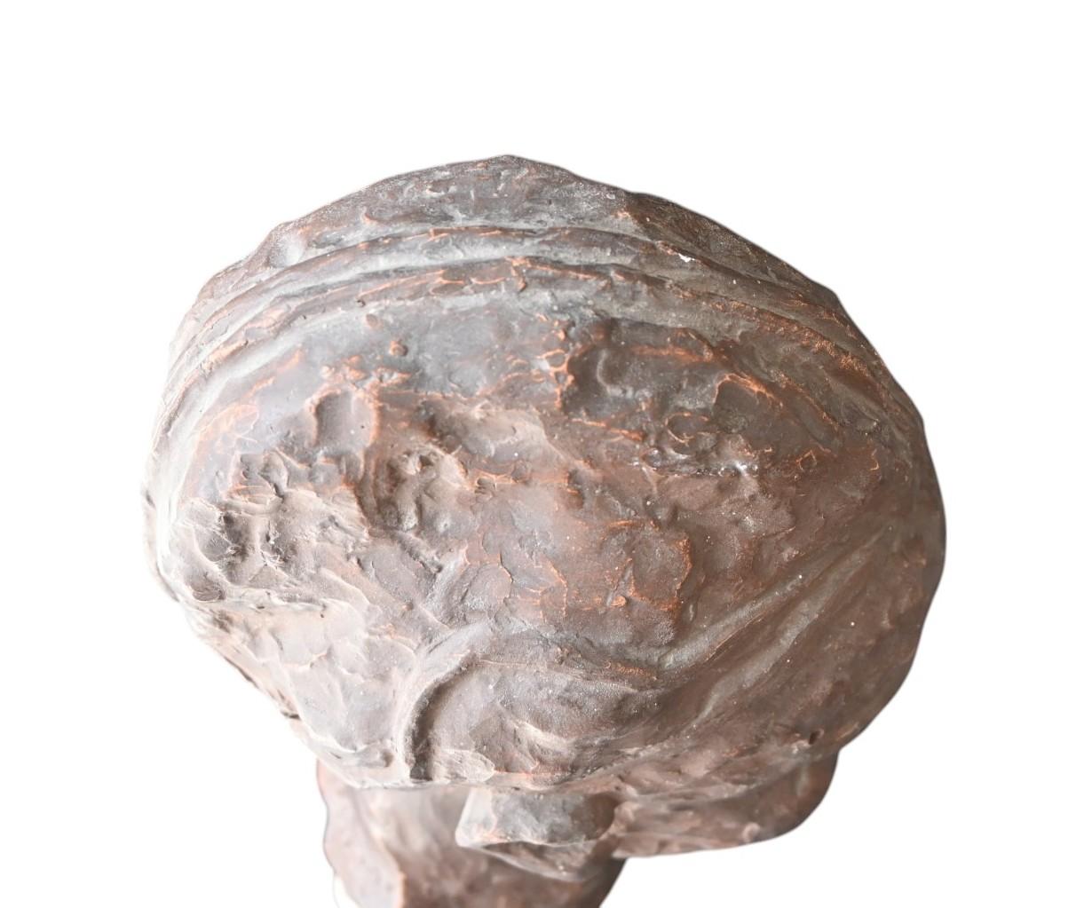 Paul Sersté (1910-2000) Busto in terracotta belga di una donna tribale africana in vendita 1