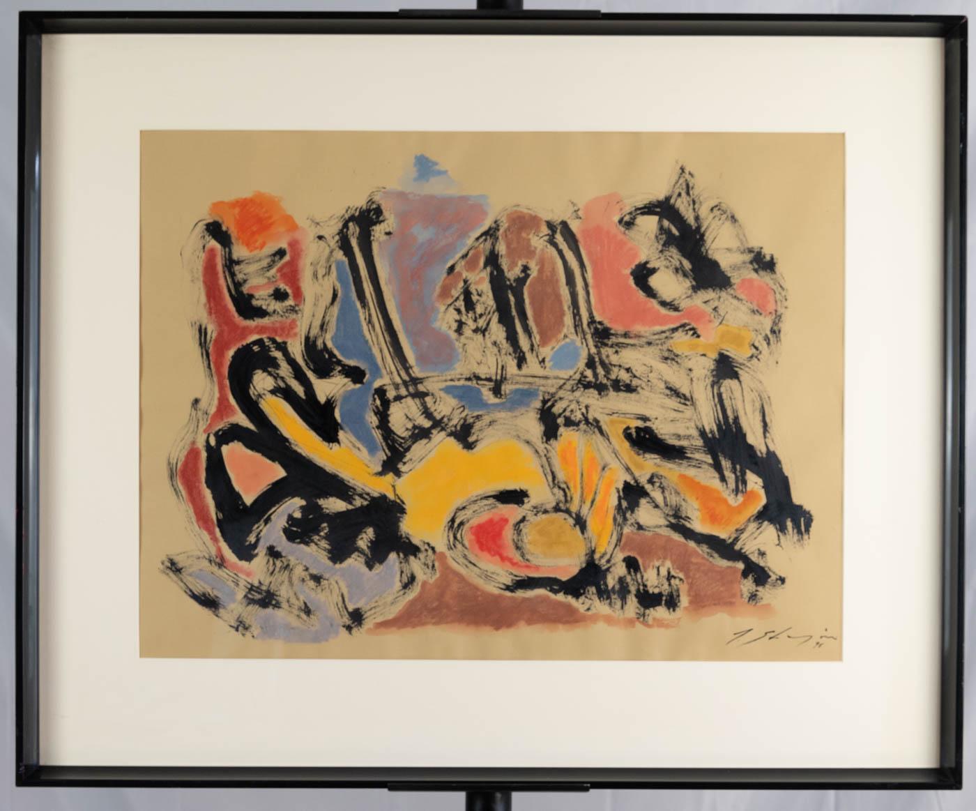 Farbzeichnung #3 – Painting von Paul Shapiro