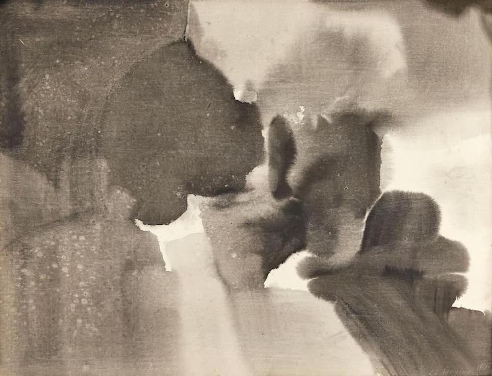 Paper Paul Shusaku Foujino, Untitled Composition, Ink Wash, C. 1960
