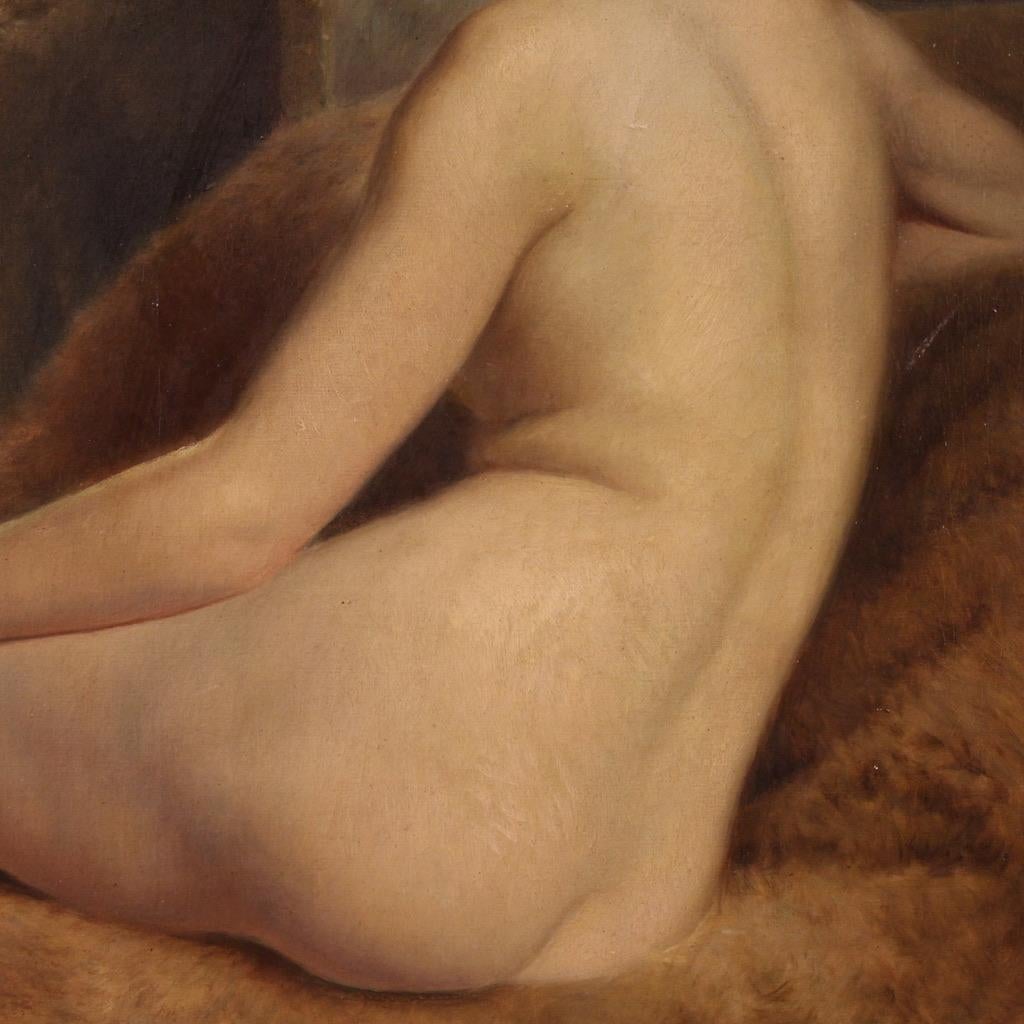 20. Jahrhundert Öl auf Leinwand Französisch weiblicher Akt Gemälde signiert P. Sieffert, 1930 im Angebot 2