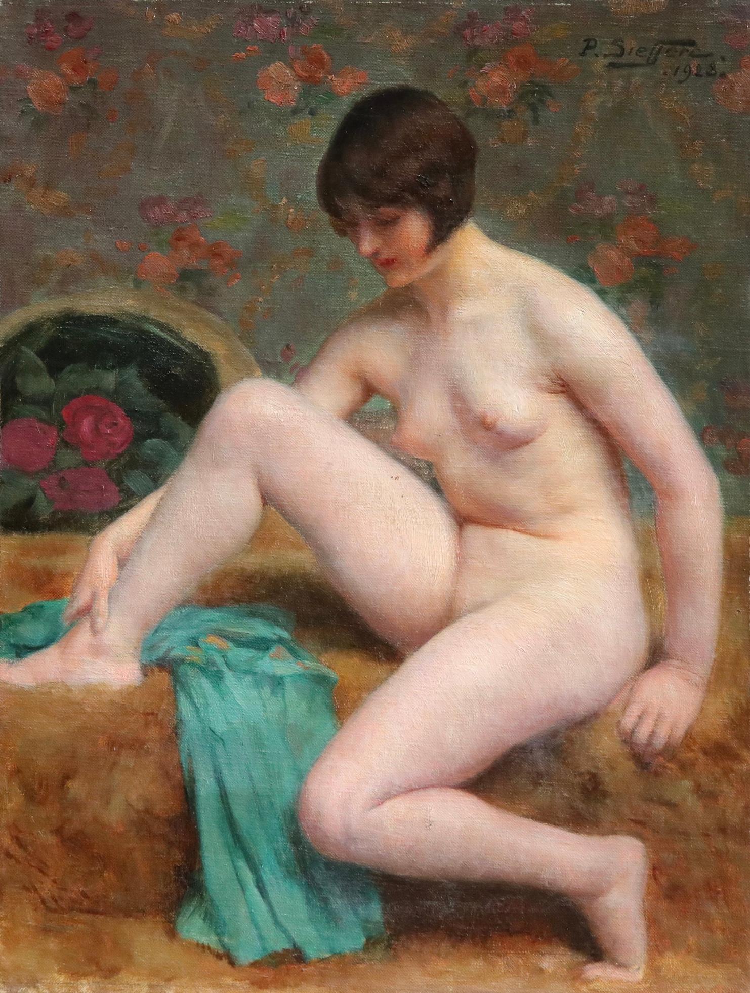 Wonderfully coloured oil on canvas by Paul Sieffert depicting a beautiful nude in an interior. Signed and dated upper right. This painting is not currently framed but a suitable frame can be sourced if required.

Paul Sieffert was born in Paris in