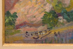 (Saint-Briac. Aus einem Fenster) - Impressionistisches Gartenbild Ölgemälde, 1885