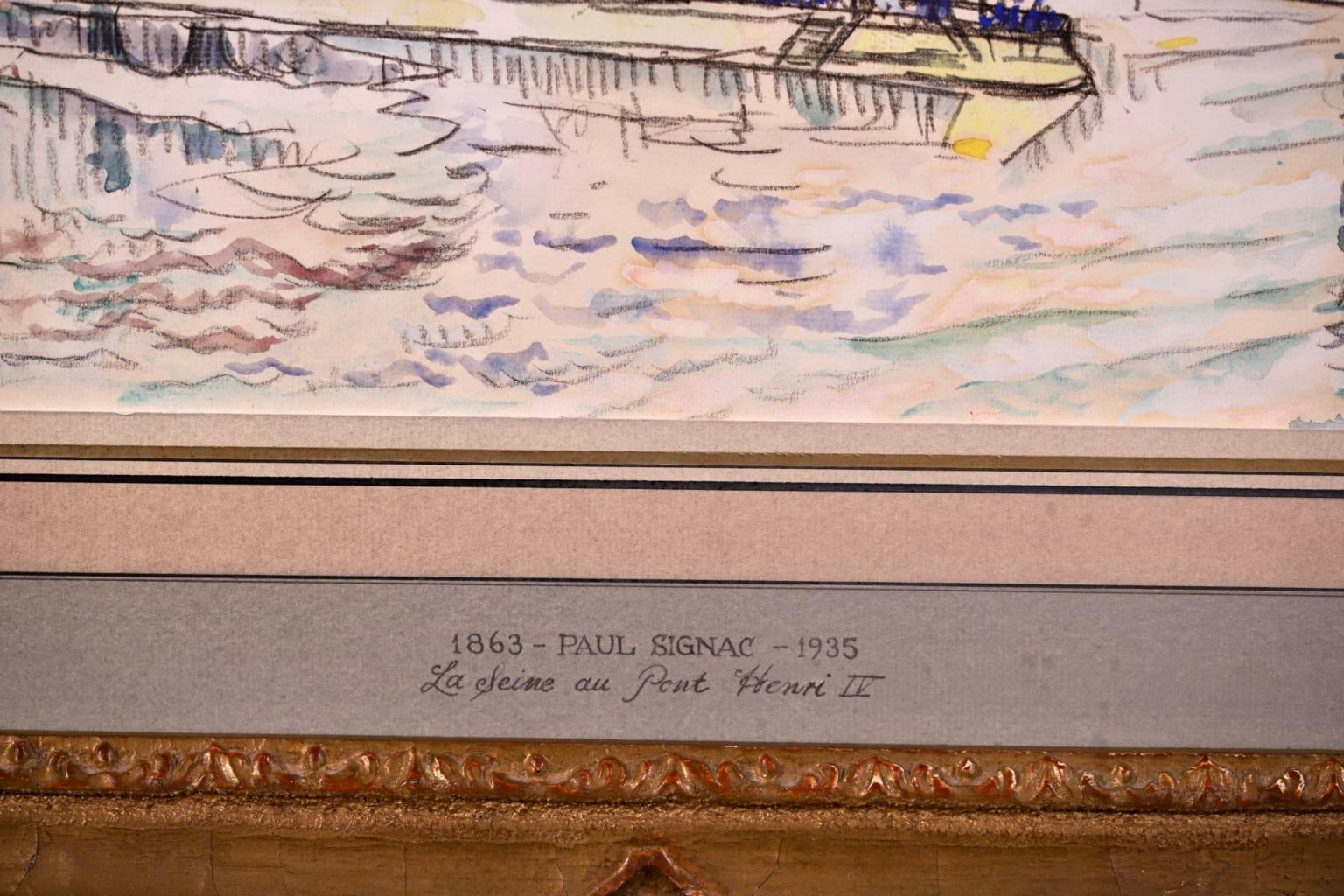 The Seine, Paris - Post Impressionist Watercolor, Riverscape by Paul Signac 7