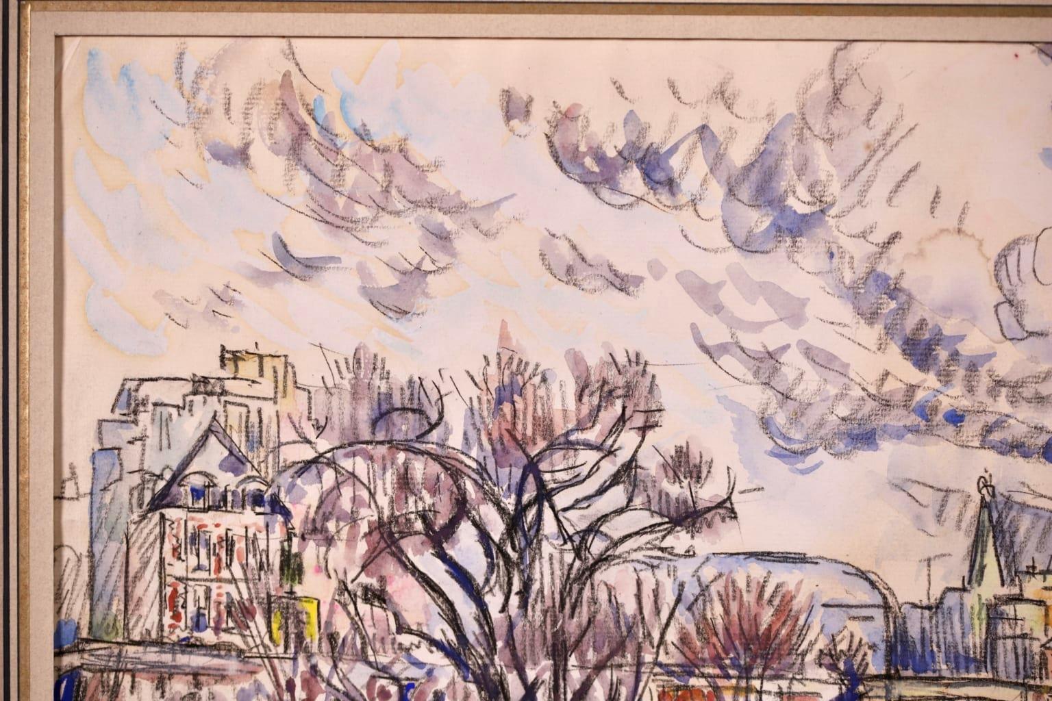 The Seine, Paris - Post Impressionist Watercolor, Riverscape by Paul Signac 10