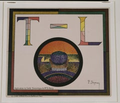 Application of Charles Henry's Chromatic Circle; Théâtre-Libre playbill 