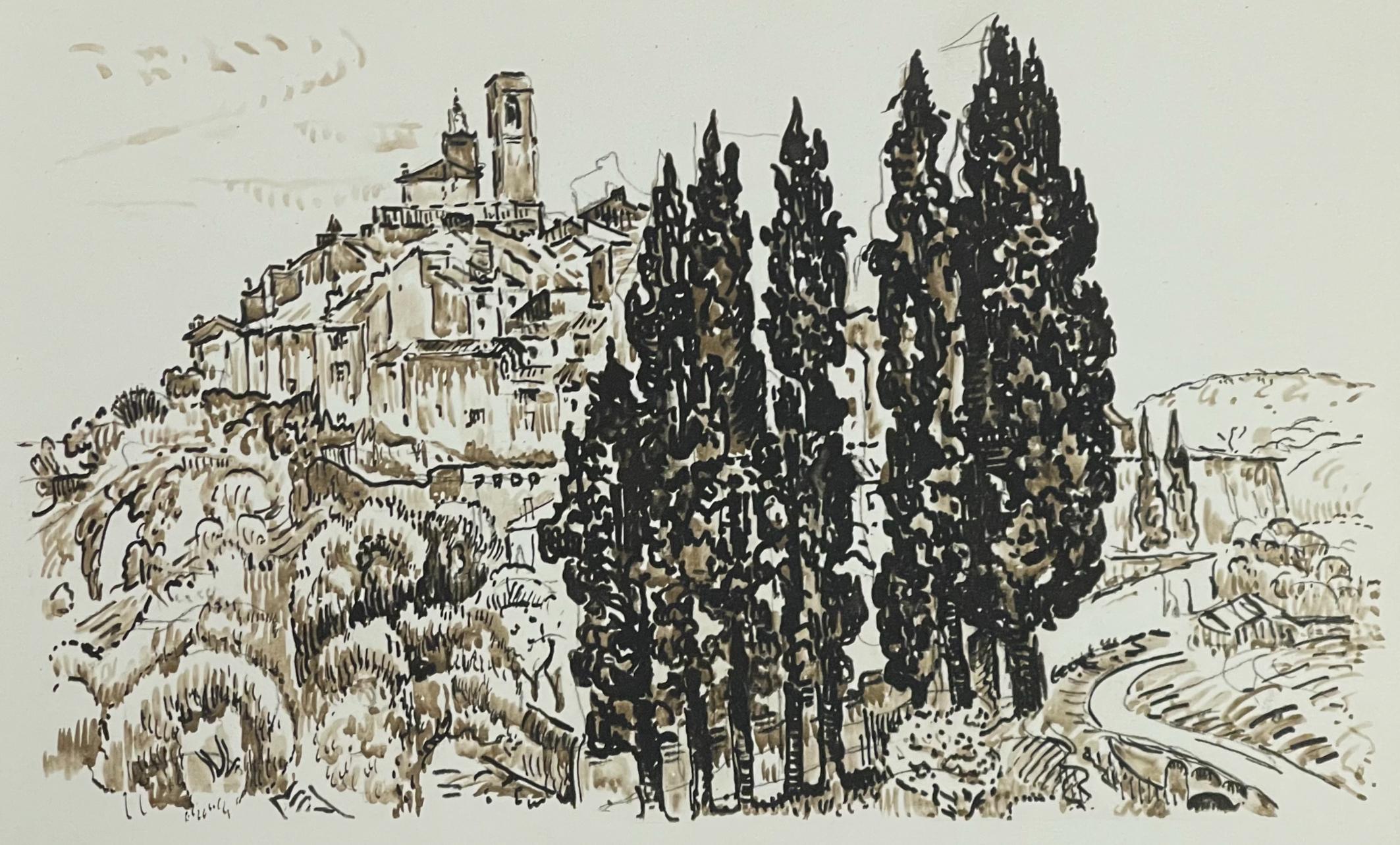 Signac, St-Paul-de-Vence, Dessins (d'après)