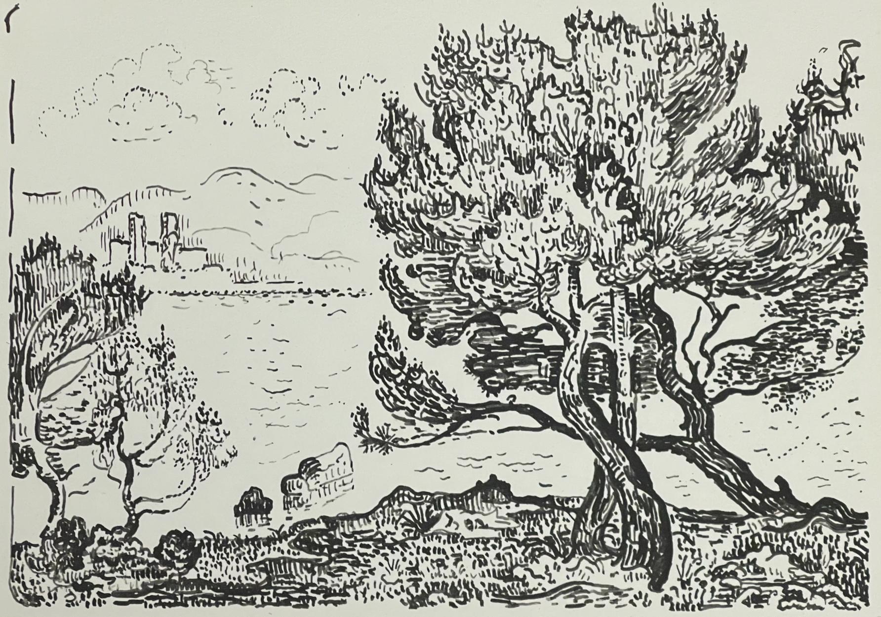 Landscape Print Paul Signac - Signac, Antibes, Signac Dessins (après)