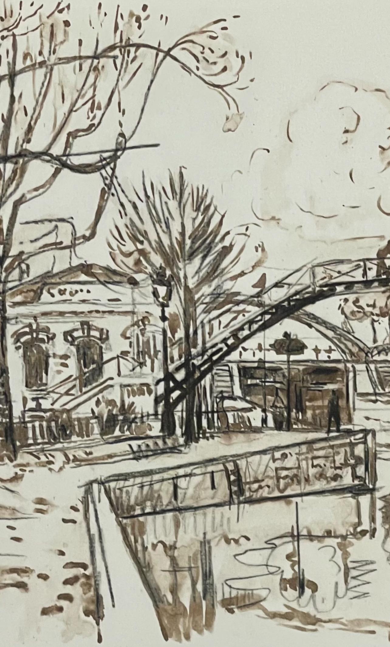 Signac, Canal St-Martin, Signac Dessins (después) - Print Posimpresionista de Paul Signac