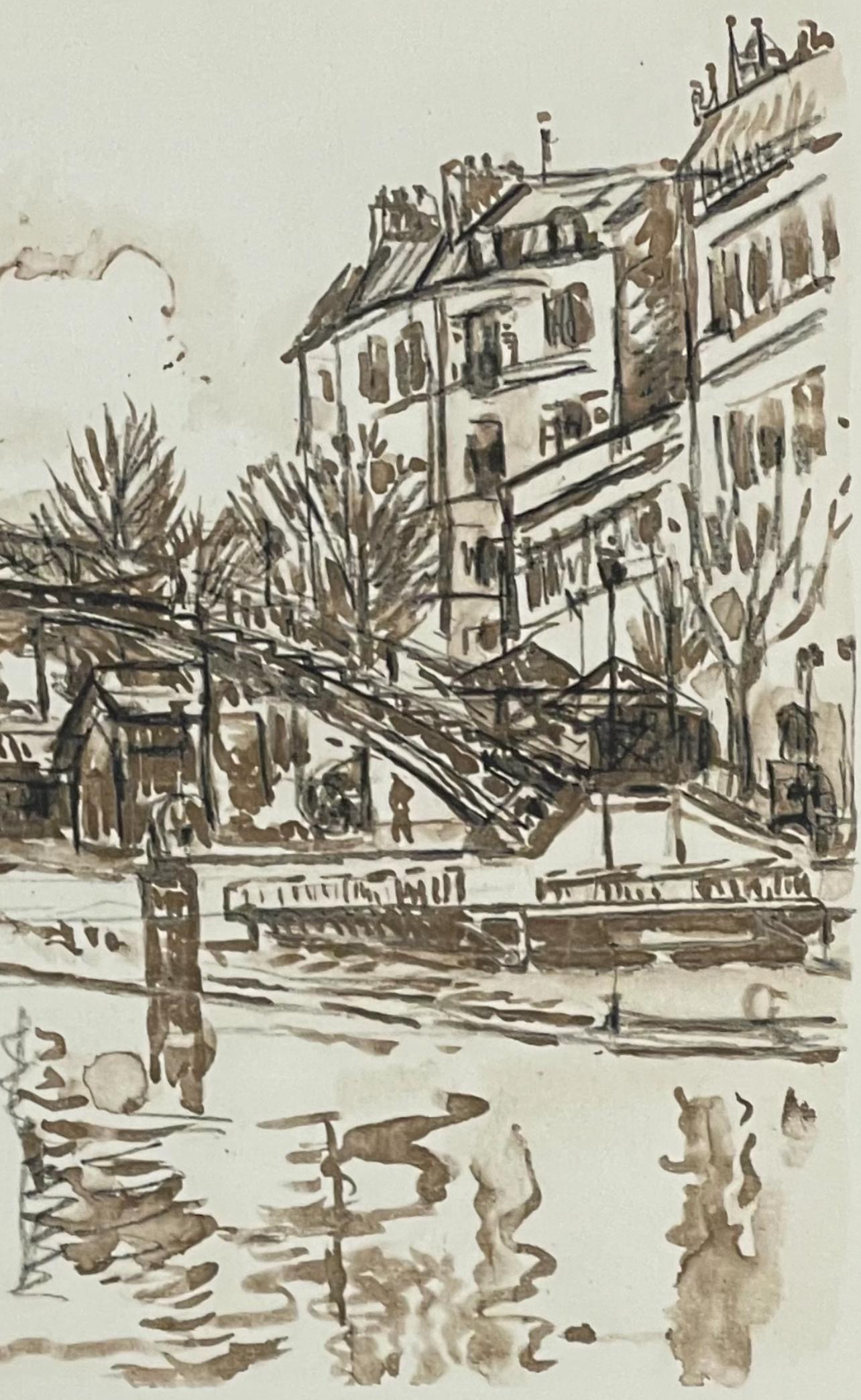 Signac, Canal St-Martin, Signac Dessins (después) en venta 1