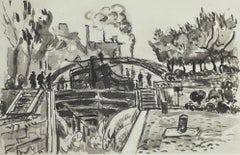 Signac, Canal St-Martin, Signac Dessins (après)