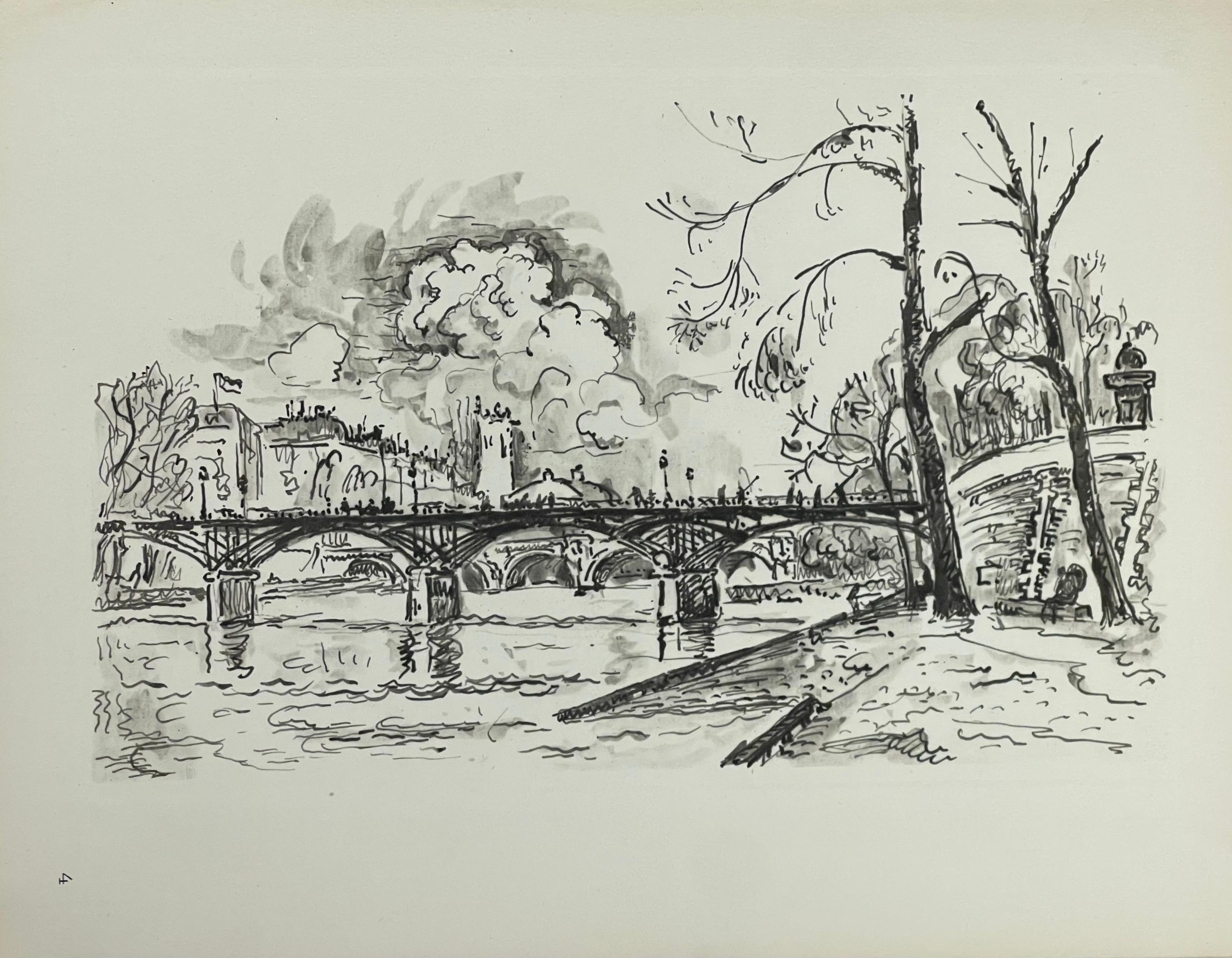Signac, Pont des Arts, Signac Dessins (after) For Sale 2