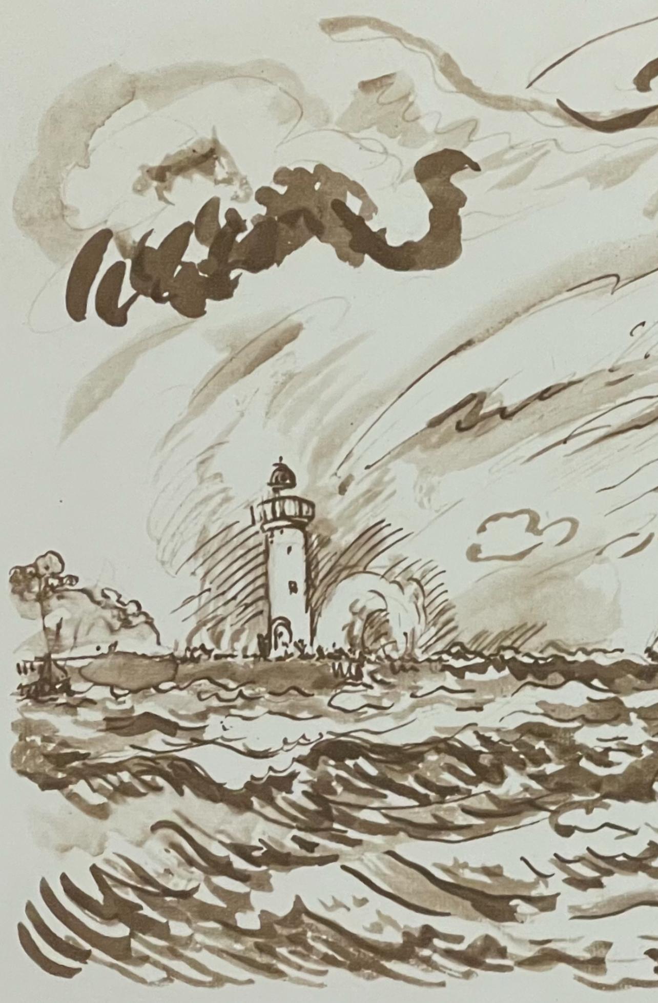 Medium: Lithographie auf Vélin de Lana Papier
Jahr: 1950
Papierformat: 9,75 x 12,5 Zoll
Beschriftung: Unsigniert und nicht nummeriert, wie ausgegeben
Anmerkungen: Aus dem Album, Signac Dessins, 1950. Herausgegeben von George Besson, Paris; gedruckt