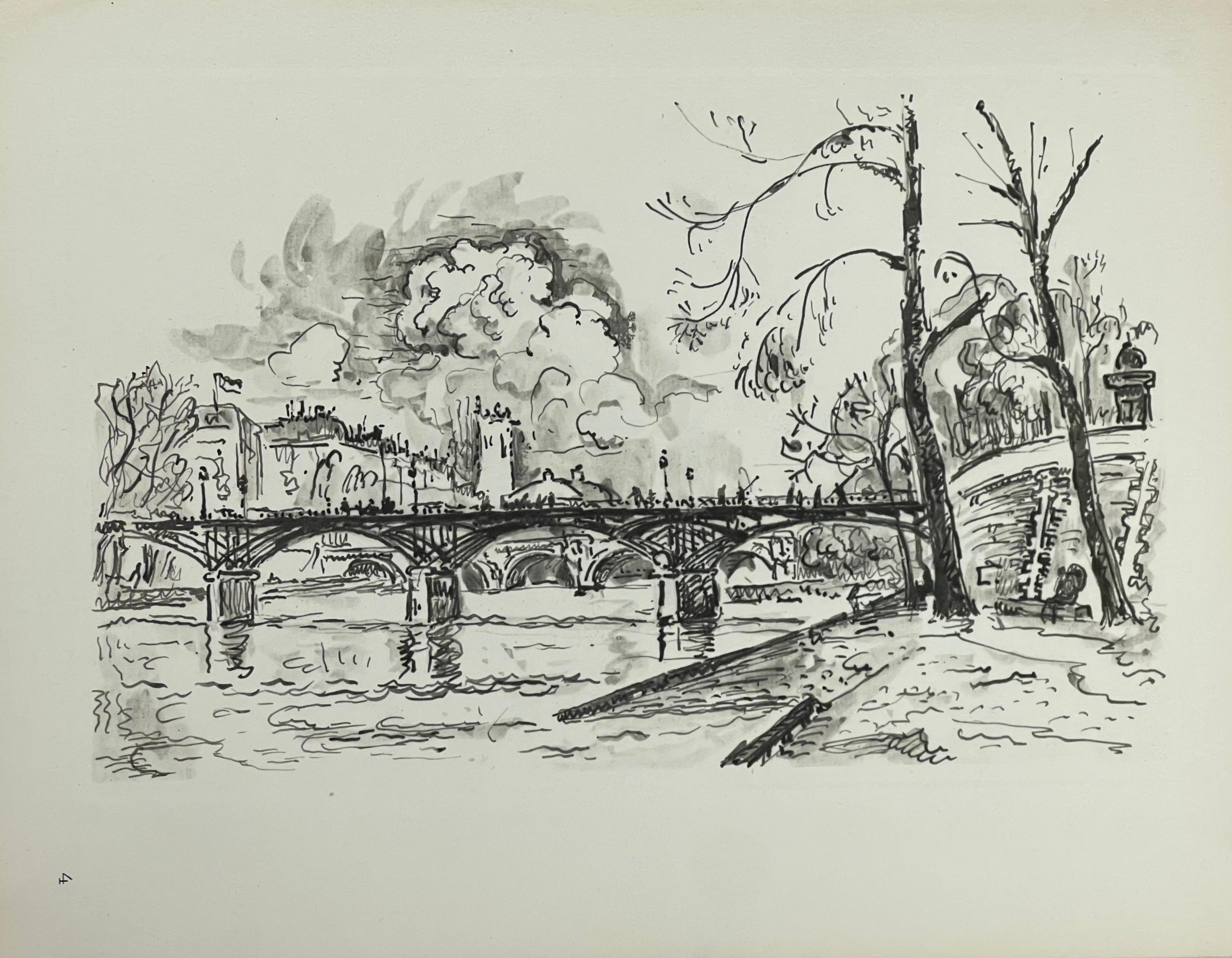 Signac, Pont des Arts, Signac Dessins (nach) im Angebot 1