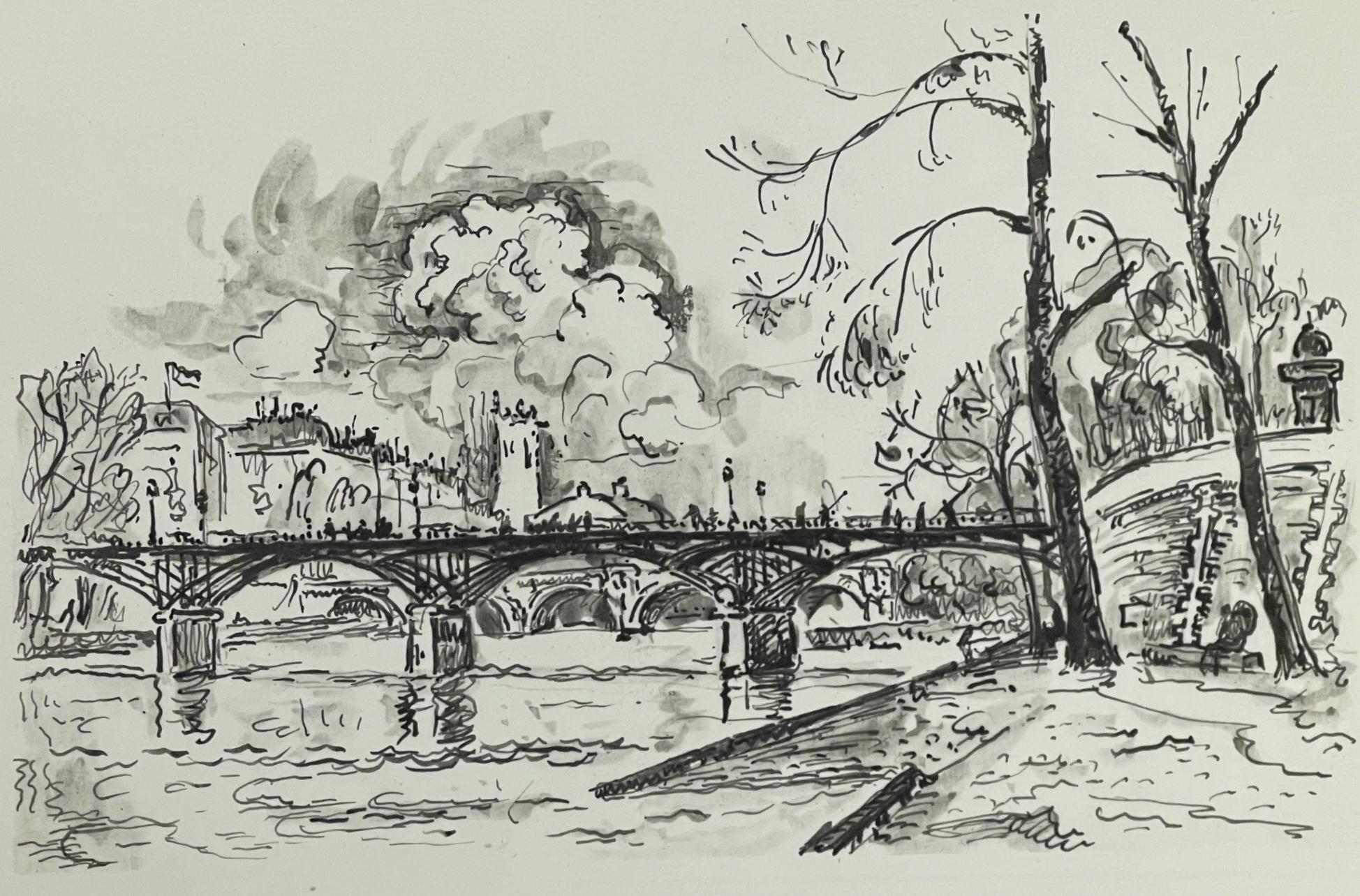 Paul Signac Figurative Print – Signac, Pont des Arts, Signac Dessins (nach)
