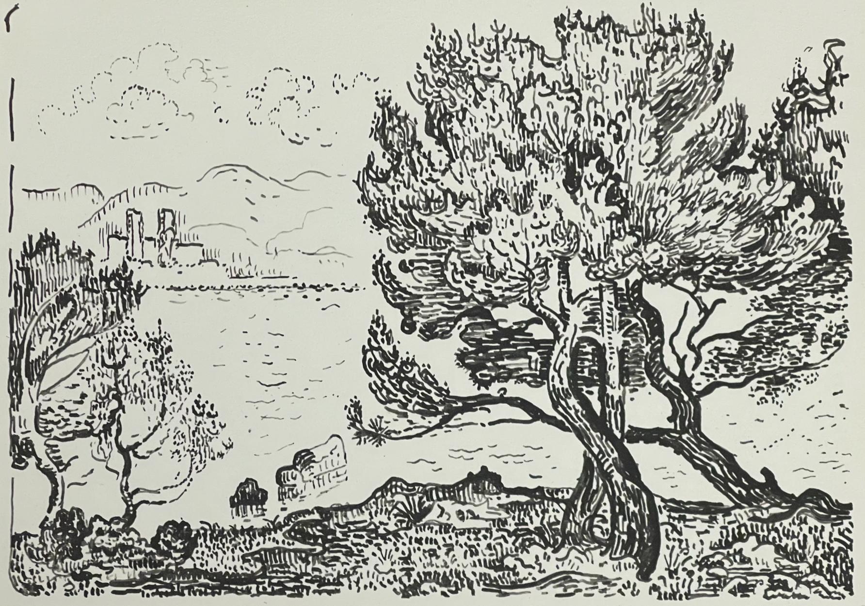 Paul Signac Landscape Print – Signac, Antibes, Signac Dessins (nach)
