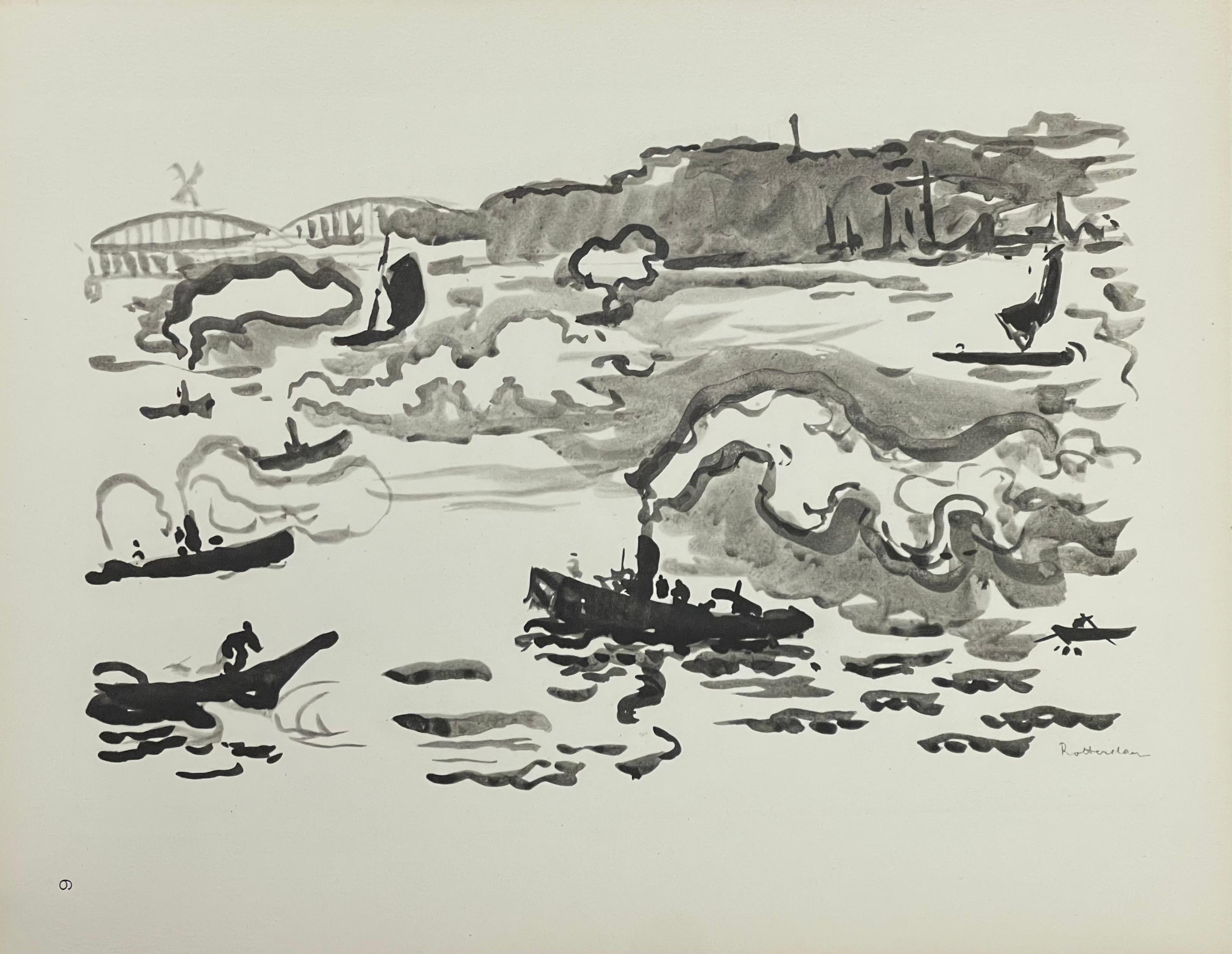 Signac, Rotterdam, Signac Dessins (after) For Sale 1