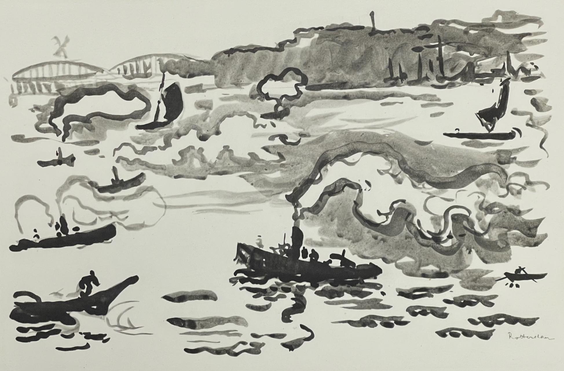 Paul Signac Figurative Print - Signac, Rotterdam, Signac Dessins (after)