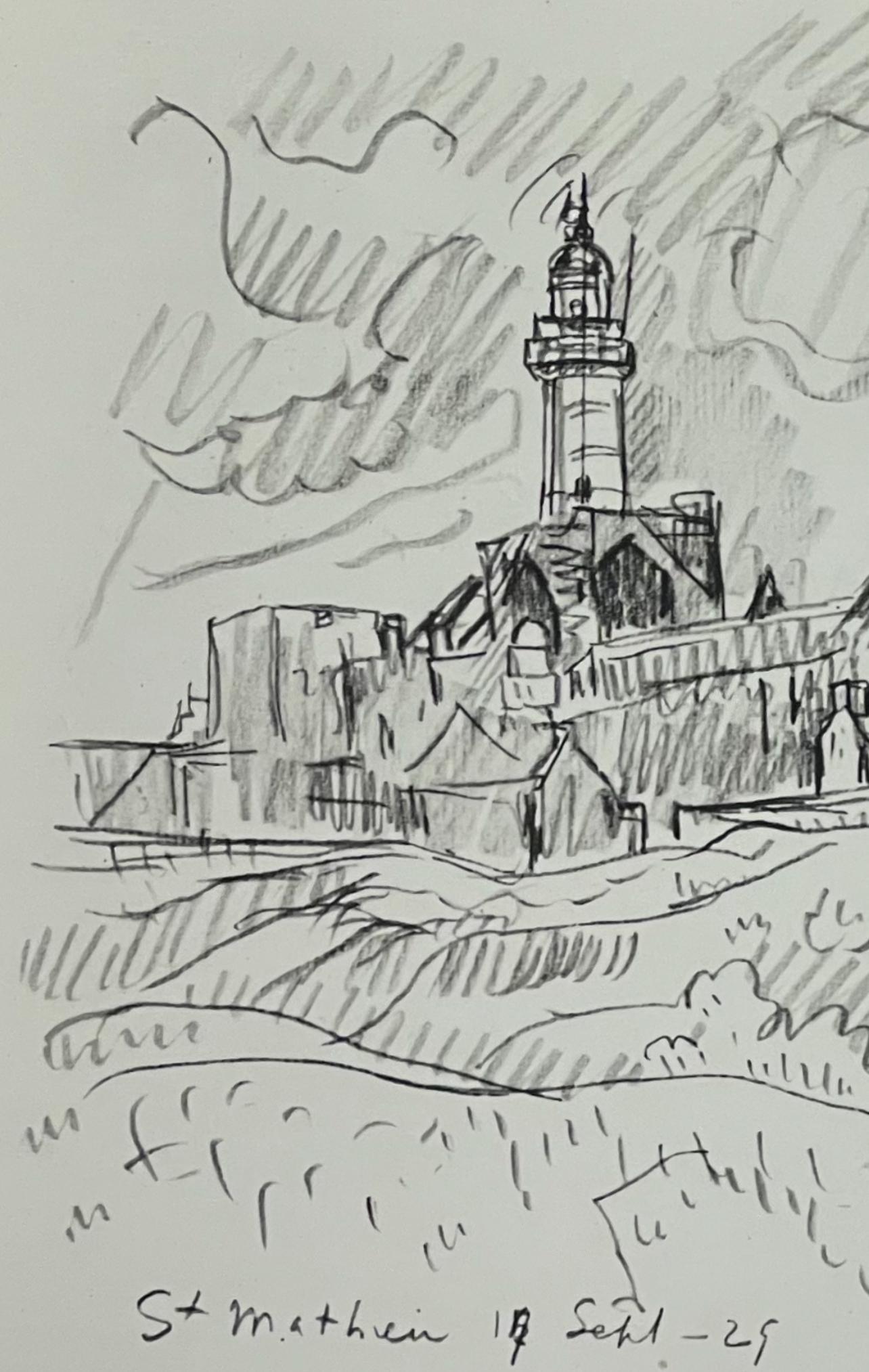 Signac, St-Matthieu. Le Sémaphore, Signac Dessins (after) - Print by Paul Signac