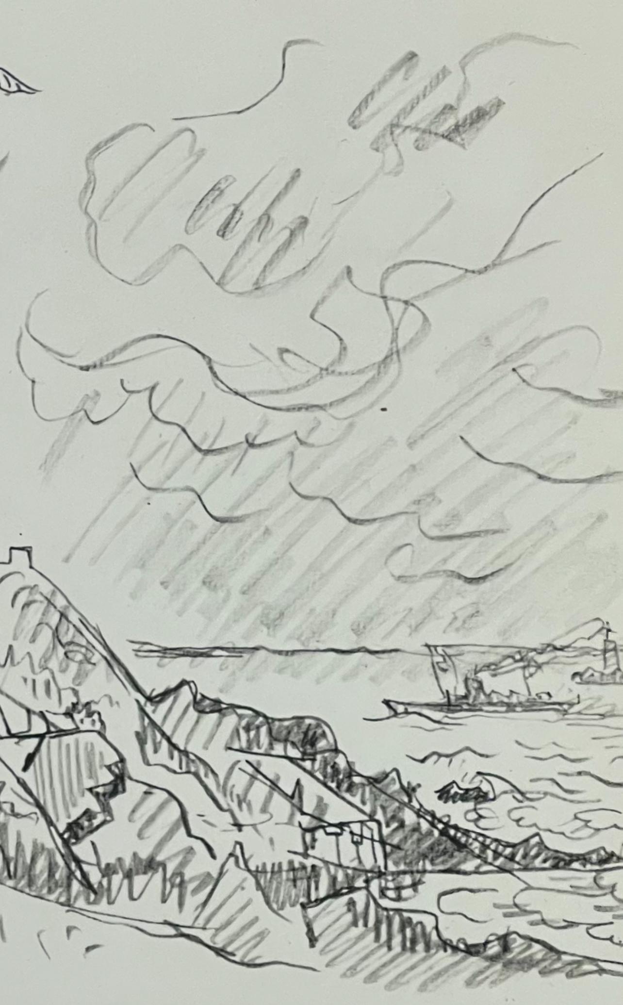 Medium: Lithograph on vélin de Lana paper
Year: 1950
Paper Size: 9.75 x 12.5 inches
Inscription: Unsigned and unnumbered, as issued
Notes: From the album, Signac Dessins, 1950. Published by George Besson, Paris; printed by Les Éditions Braun & Cie,