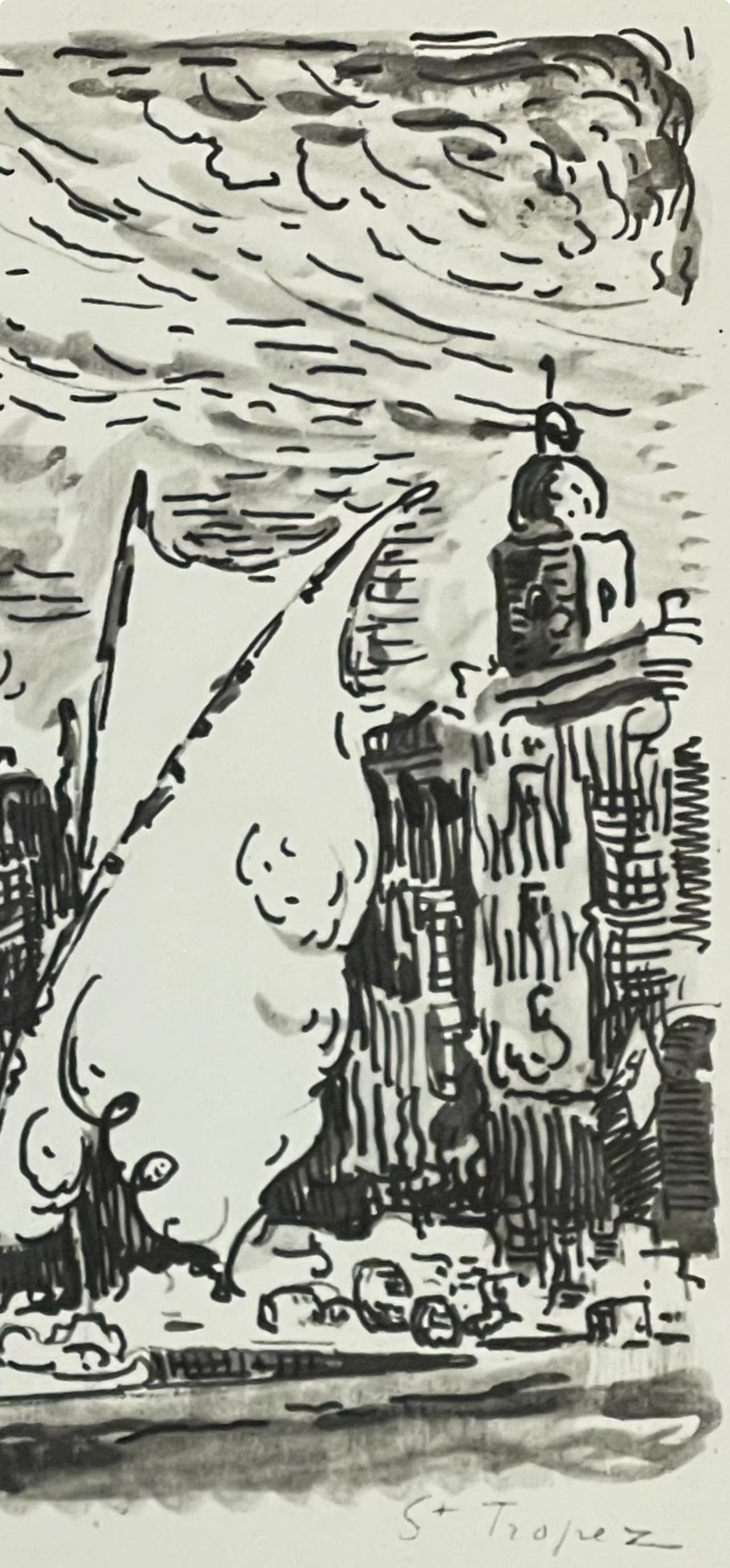 Signac, St-Tropez, Signac Dessins (after) For Sale 2