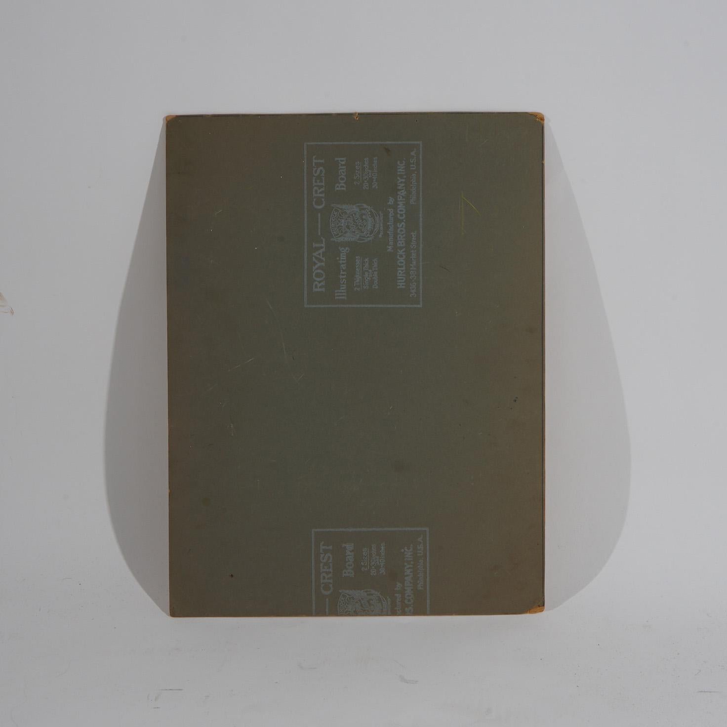Abstraktes Aquarell-Konversationsstück von Paul Sink, Mid-Century Modern, Paul Sink, 1960 (Papier) im Angebot