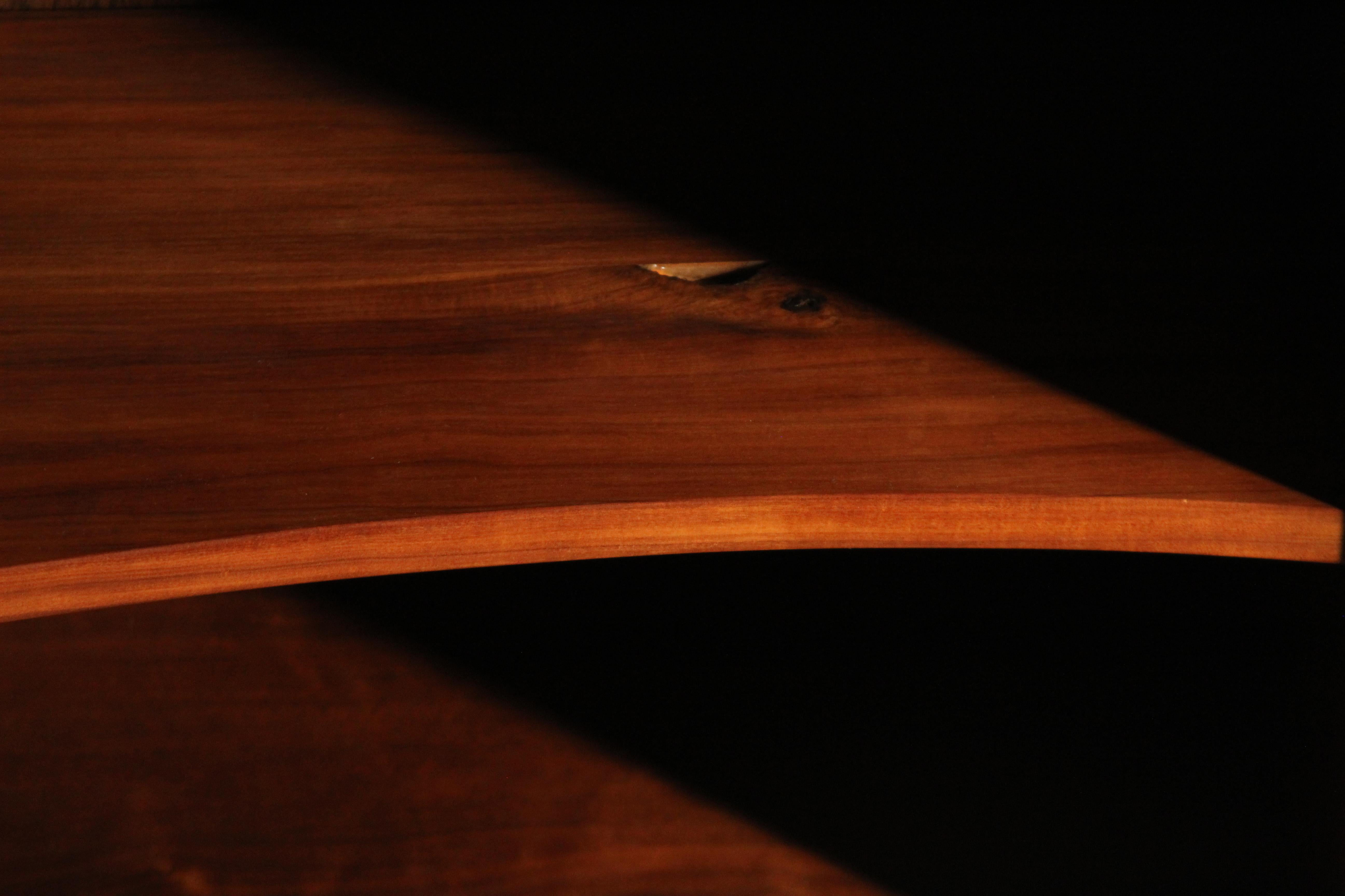 Paul Sisko Credenza da parete Studio in noce e acciaio, 1973 in vendita 12