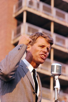 Robert Kennedy Giving Speech Fine Art Print