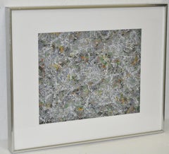 Paul Slapion, Mixed-Media Abstract Painting, circa 1985