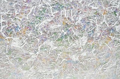 Paul Slapion 'American, 20th Century' Mixed-Media Abstract Painting, circa 1985