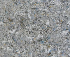 Paul Slapion, Mixed-Media Abstract Painting, circa 1985