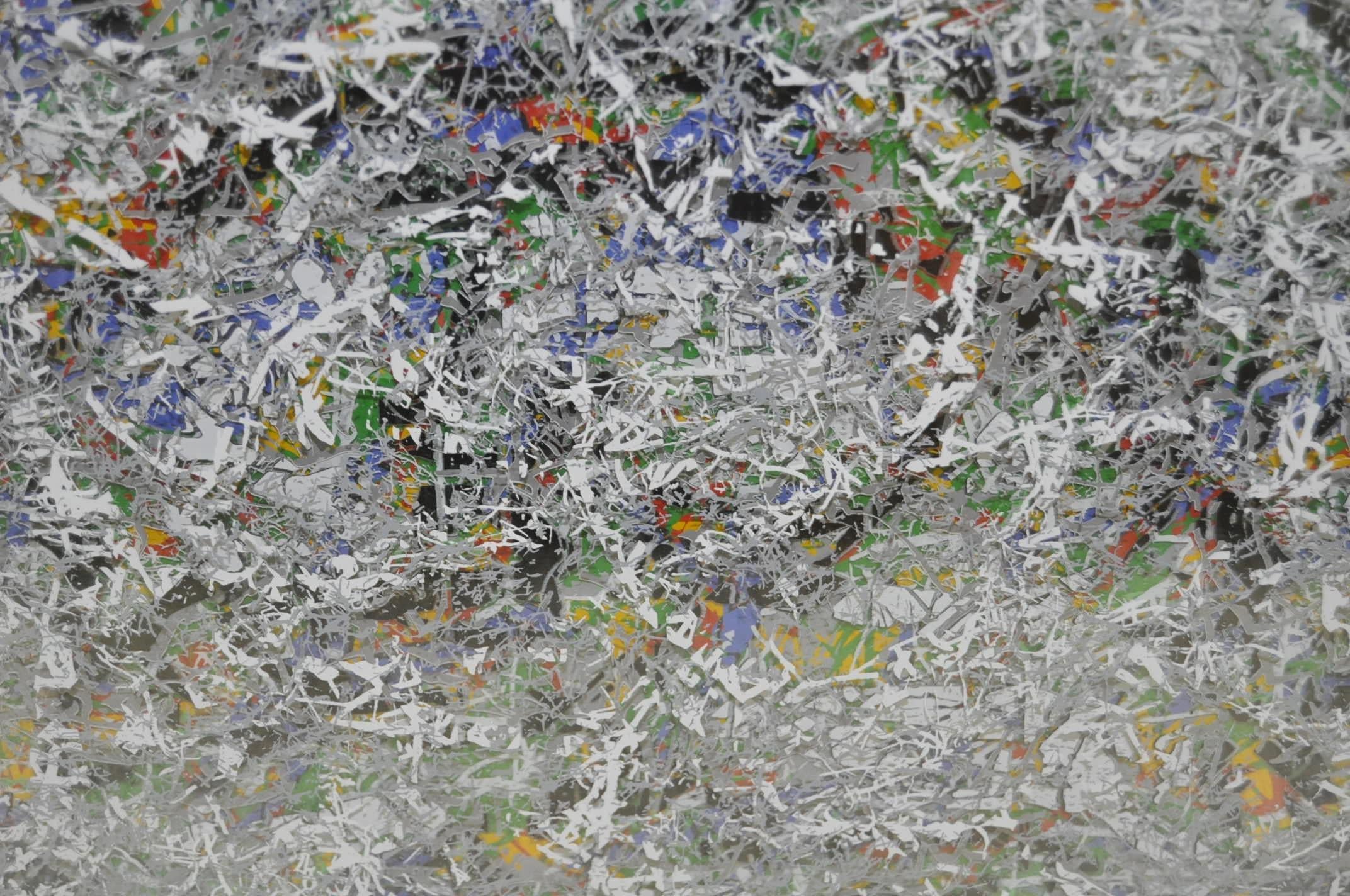 Americano Paul Slapion, Pittura astratta a tecnica mista, 1985 circa in vendita
