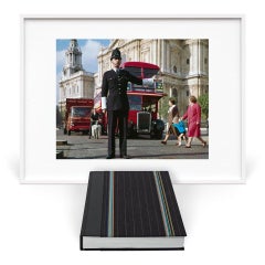 London. Portrait of a City 'Traffic Policeman' Color Print & Limited Ed Book