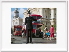 London, Portrait of a City 'Traffic Policeman' Color Print & Limited Ed Book