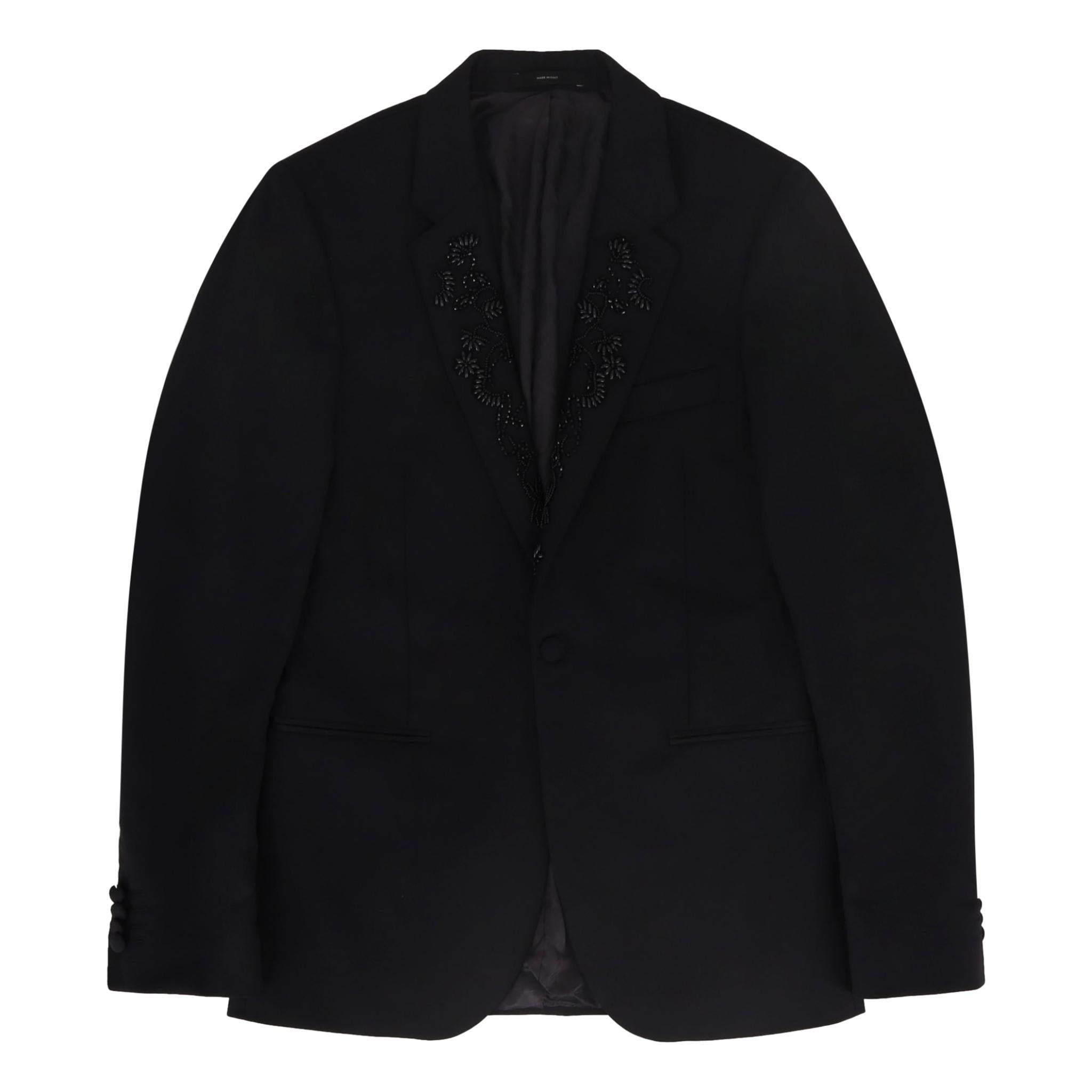 Nero Abito da sera in lana con perline di Paul Smith in vendita