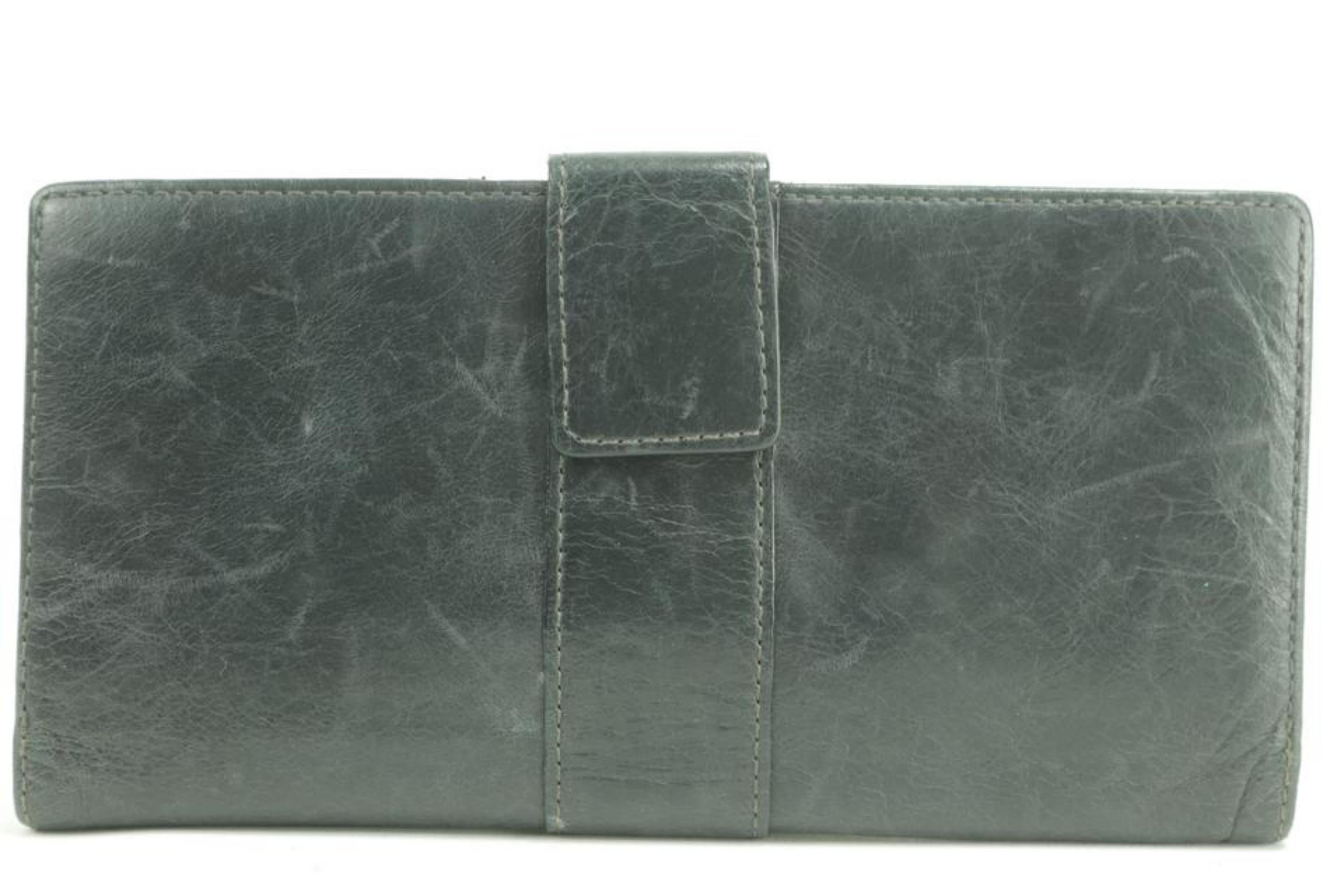 Paul Smith Belt Long Flap Wallet Black Leather Bifold 0M46 For Sale 2