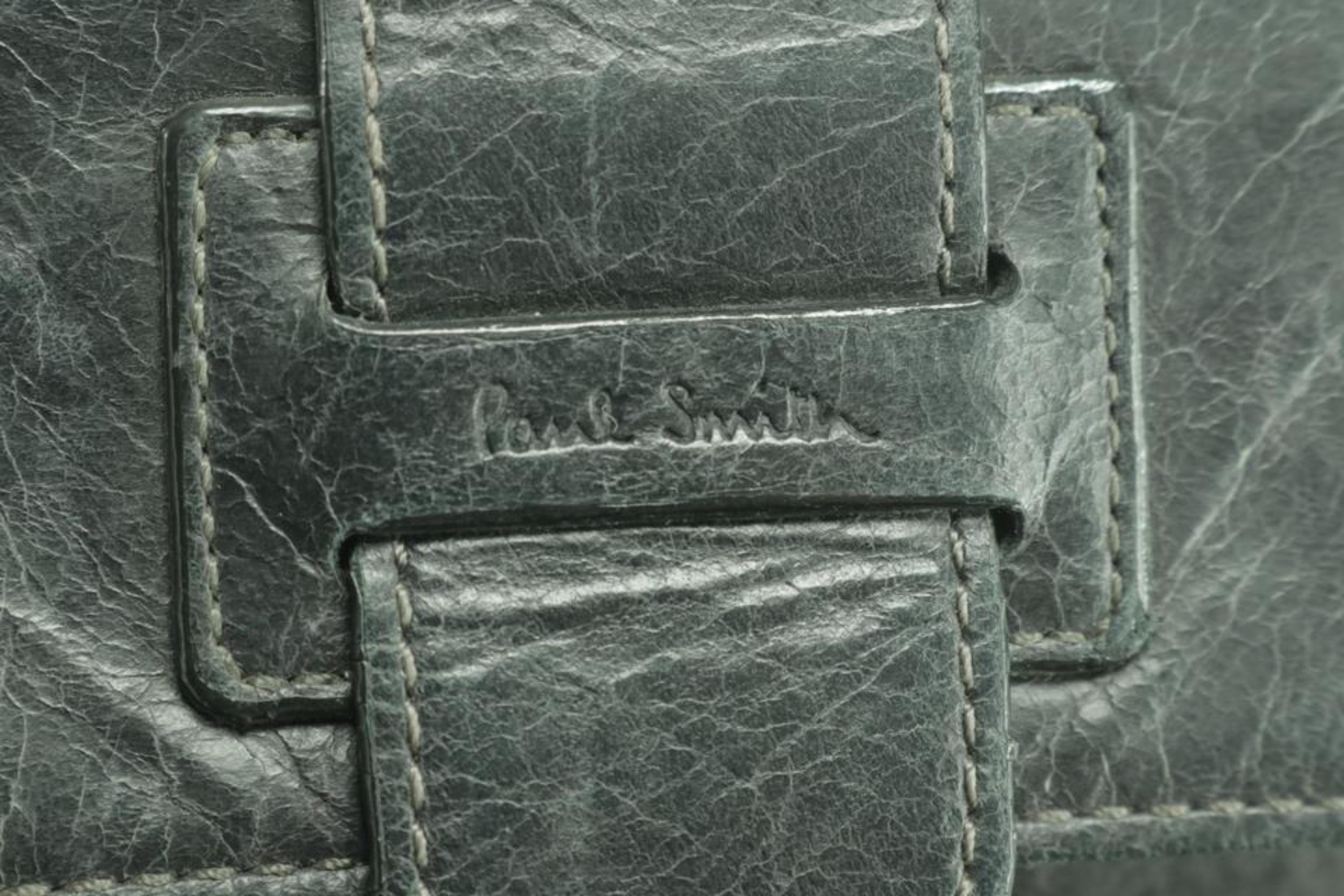 Paul Smith Belt Long Flap Wallet Black Leather Bifold 0M46 For Sale 5