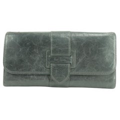 Langes Portemonnaie mit Gürtel aus schwarzem Leder von Paul Smith mit Klappe 0M46