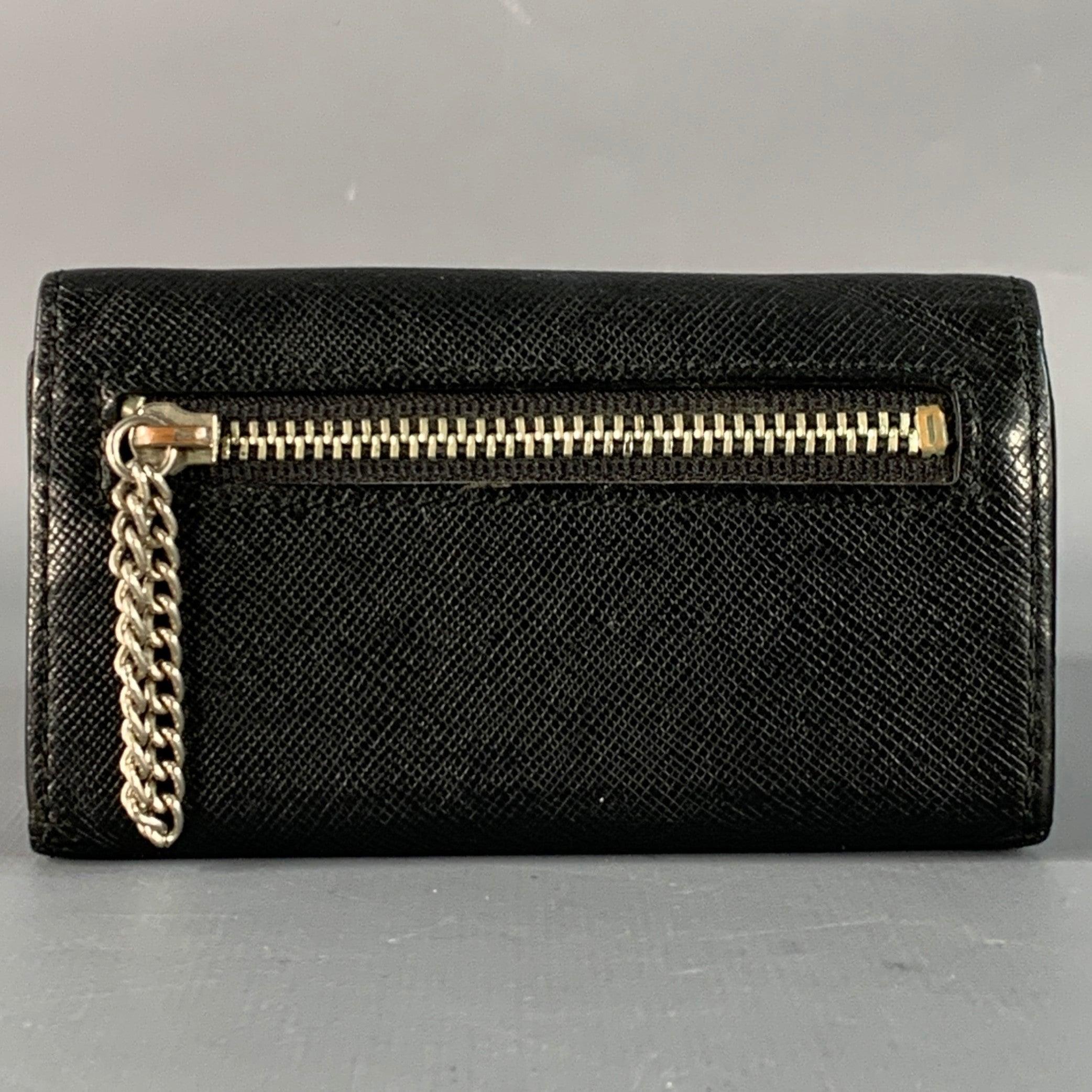 Noir PAUL SMITH Porte-clés en cuir Saffiano noir en vente