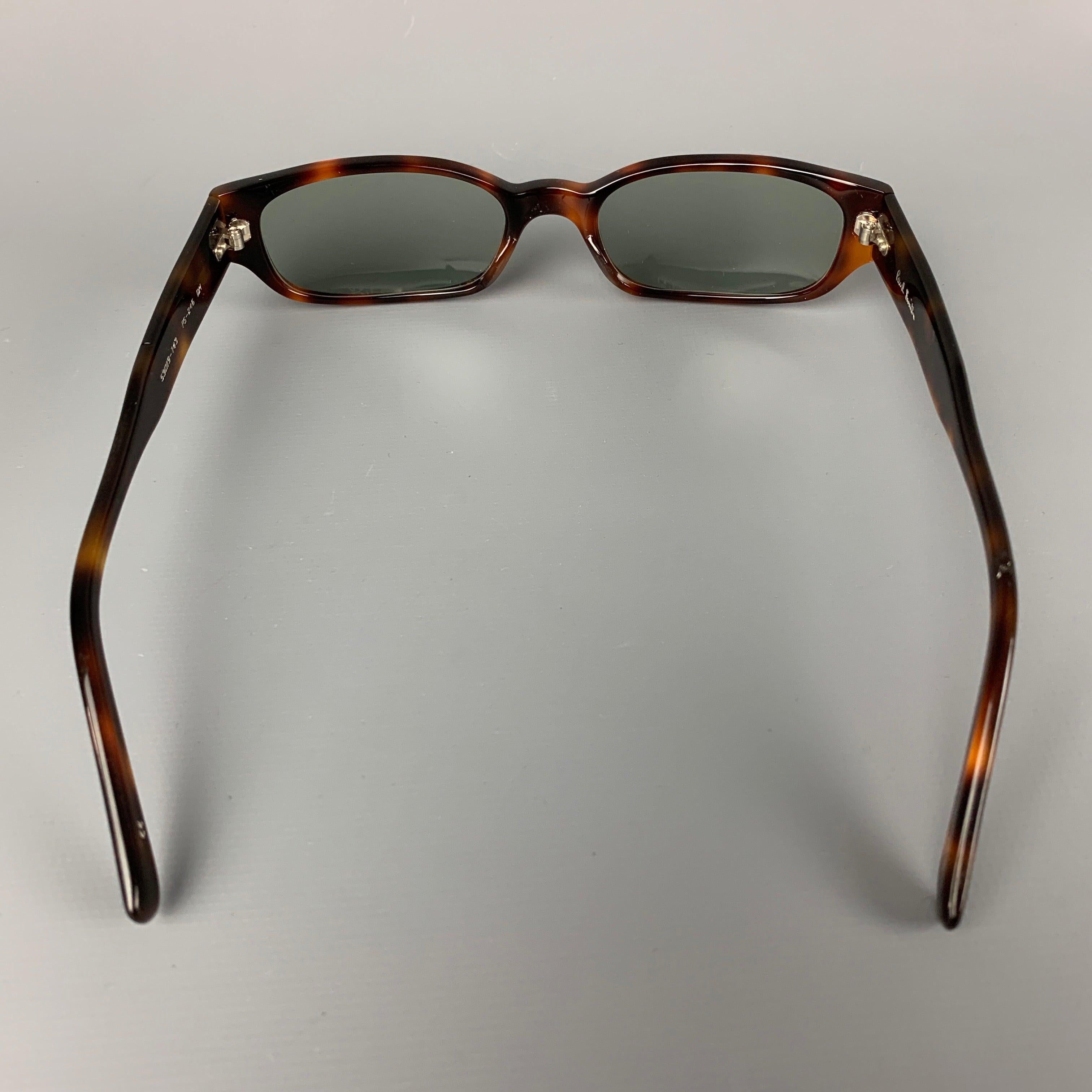 PAUL SMITH Brown Tortoiseshell Acetate Sunglasses & Eyewear In Good Condition For Sale In San Francisco, CA