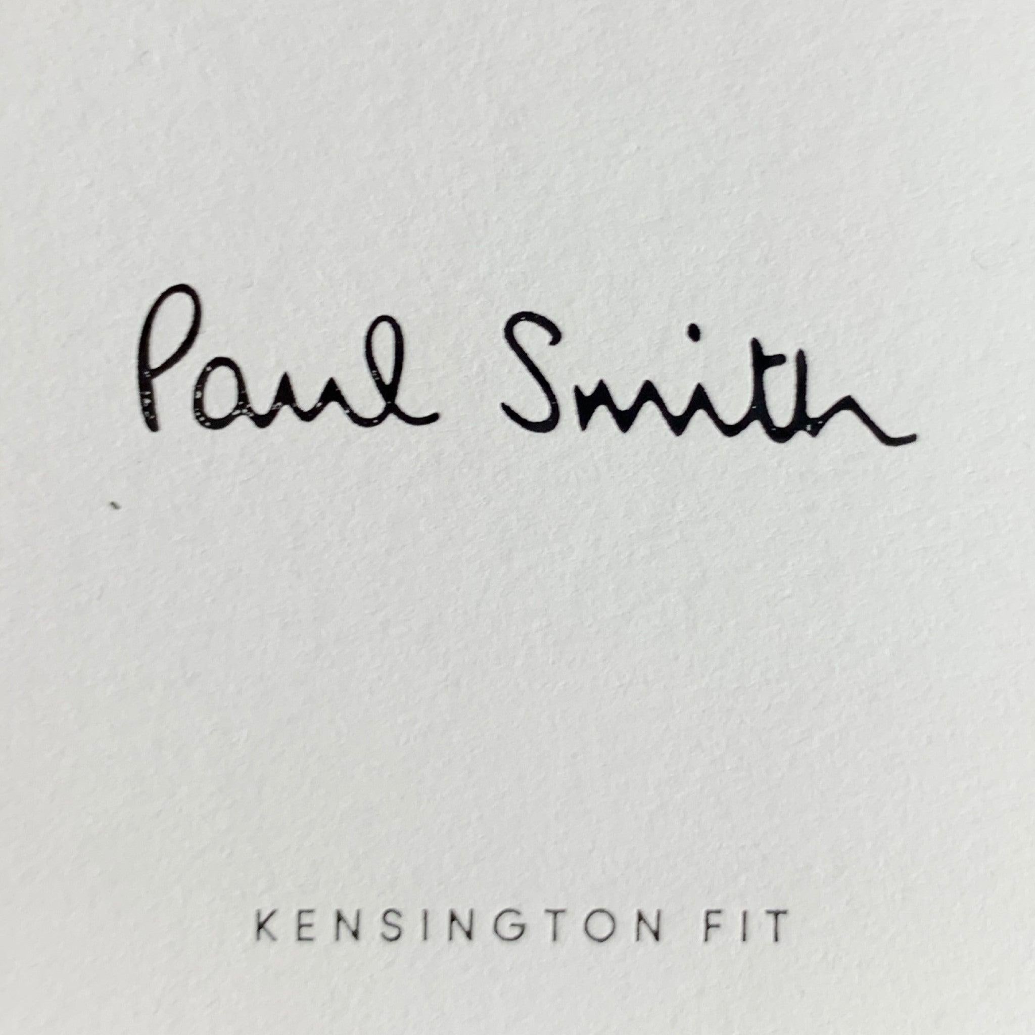 Men's PAUL SMITH Chest Size 40 Grey Black Herringbone Wool / Cashmere Sport Coat
