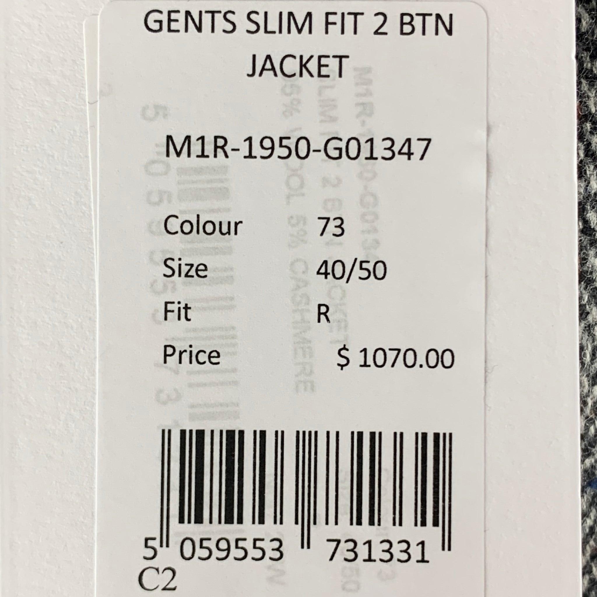 PAUL SMITH Chest Size 40 Grey Black Herringbone Wool / Cashmere Sport Coat For Sale 1
